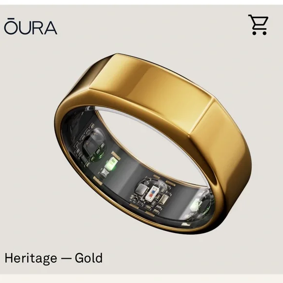 Oura Ring Gen 2 Heritage Gold US7｜メンズ